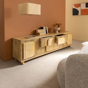 Meuble tv bois manguier