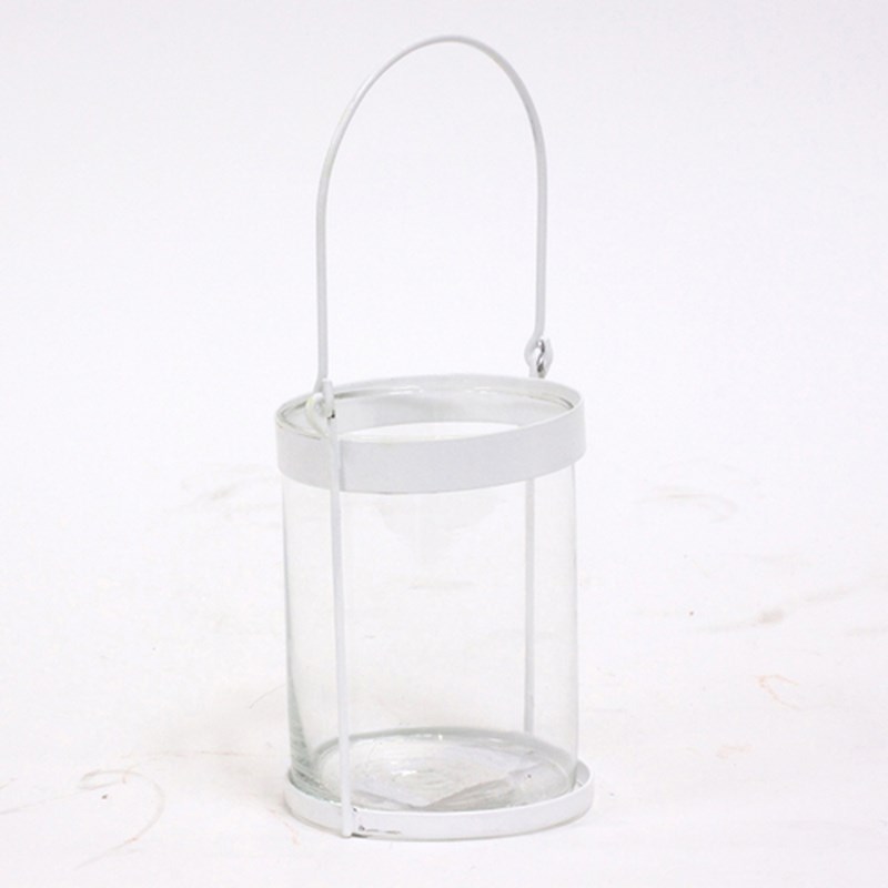 Lanterne de jardin - métal - blanc