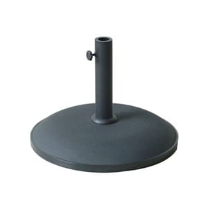 Pied de parasol - béton - 25 kg - noir