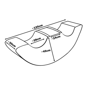 Duo rocker bloc en mousse blanc