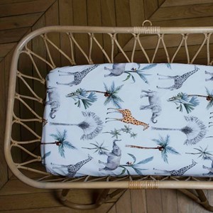 Drap housse couffin ovale safari