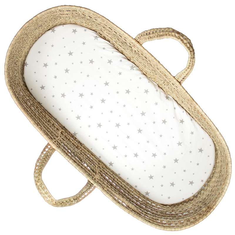 Drap housse couffin ovale stella blanc