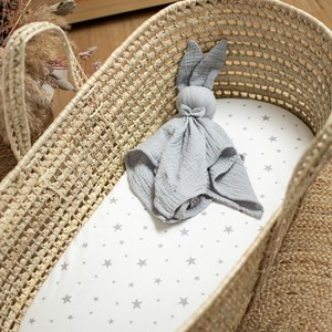 Drap housse couffin ovale stella blanc