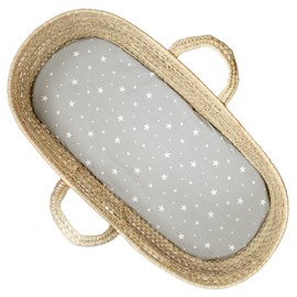 Drap housse couffin ovale stella gris