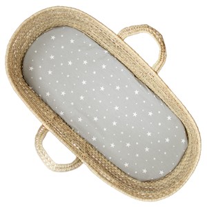Drap housse couffin ovale stella gris