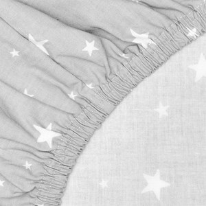 Drap housse couffin ovale stella gris