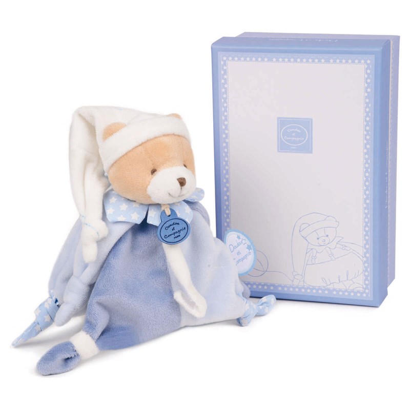 Doudou attache-sucette ours petit chou
