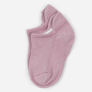 Chaussettes enfant coton bio vieux rose