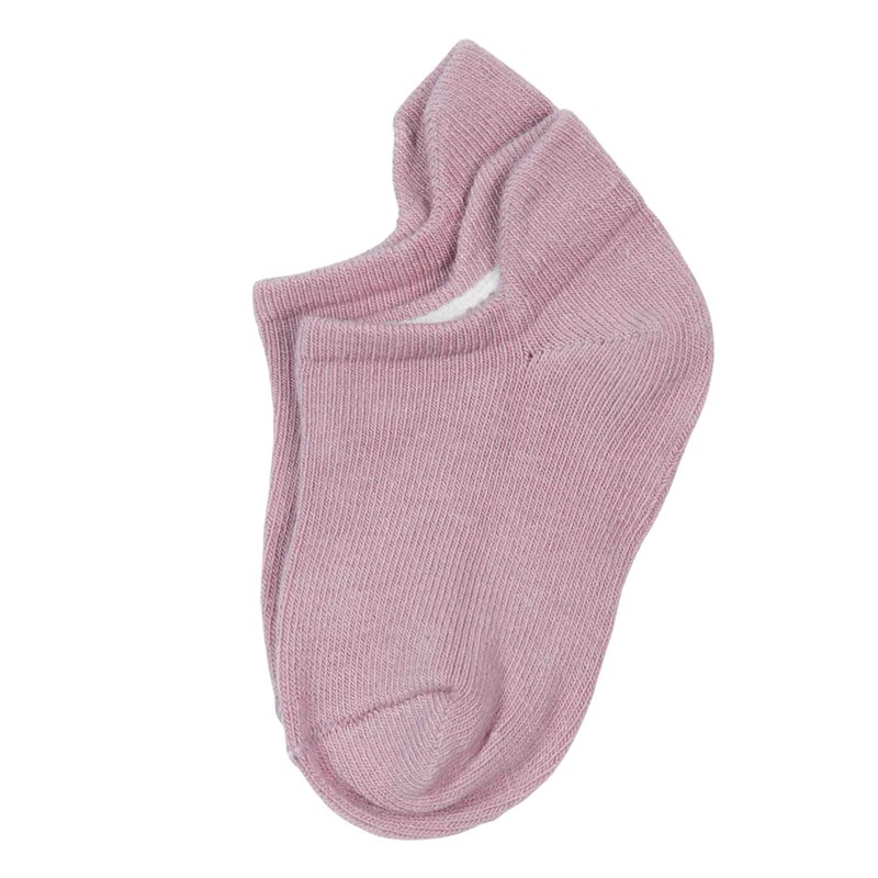 Chaussettes enfant coton bio vieux rose