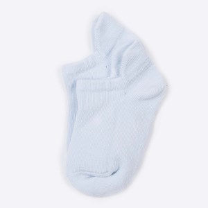 Chaussettes enfant coton bio bleu ciel