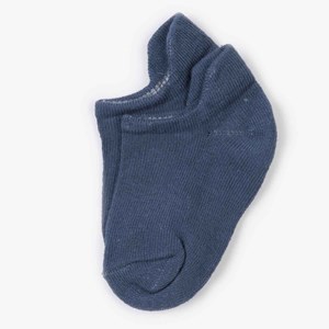 Chaussettes enfant coton bio bleu