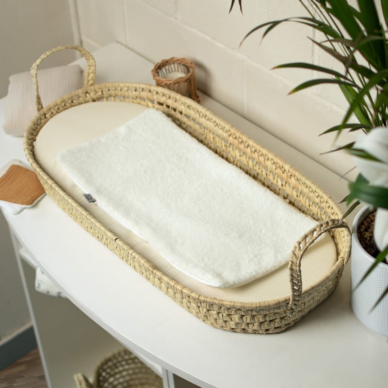 Matelas langer panier fibres naturelles (Sevira Kids) - Image 2