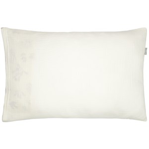 Taie d'oreiller gaze de coton aube écru