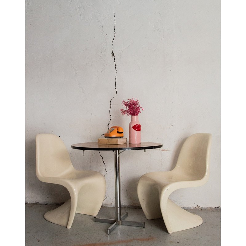 Alma, la chaise panton beige n°398