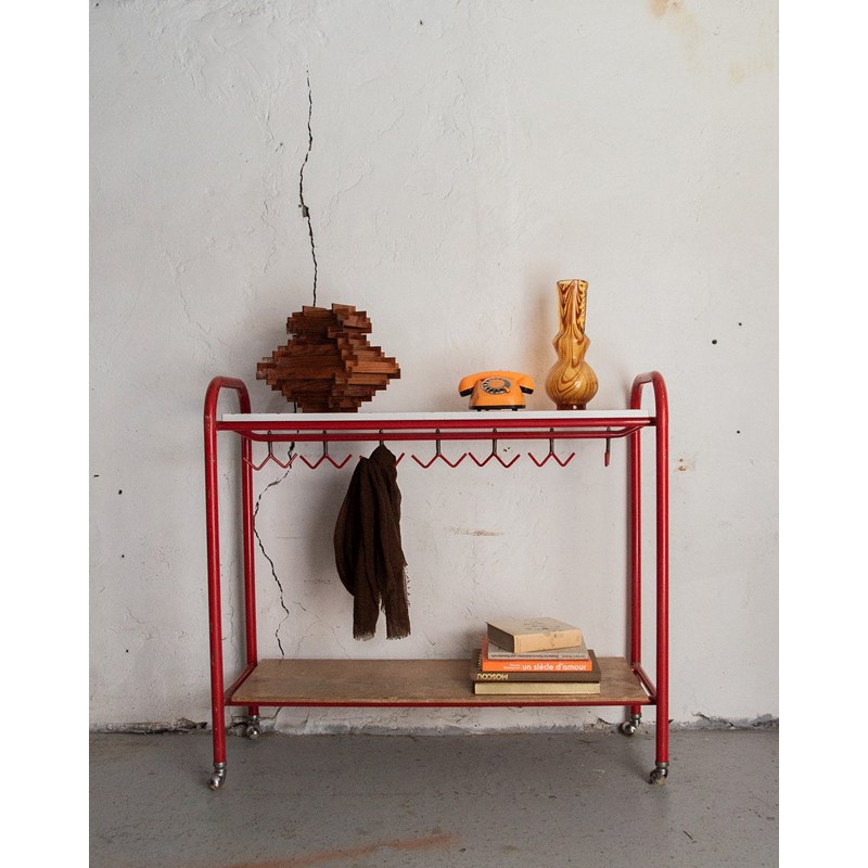 Étagère en métal avec accroches n°115