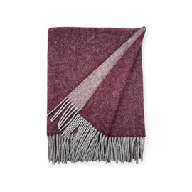 Plaid en laine réversible port royale grey