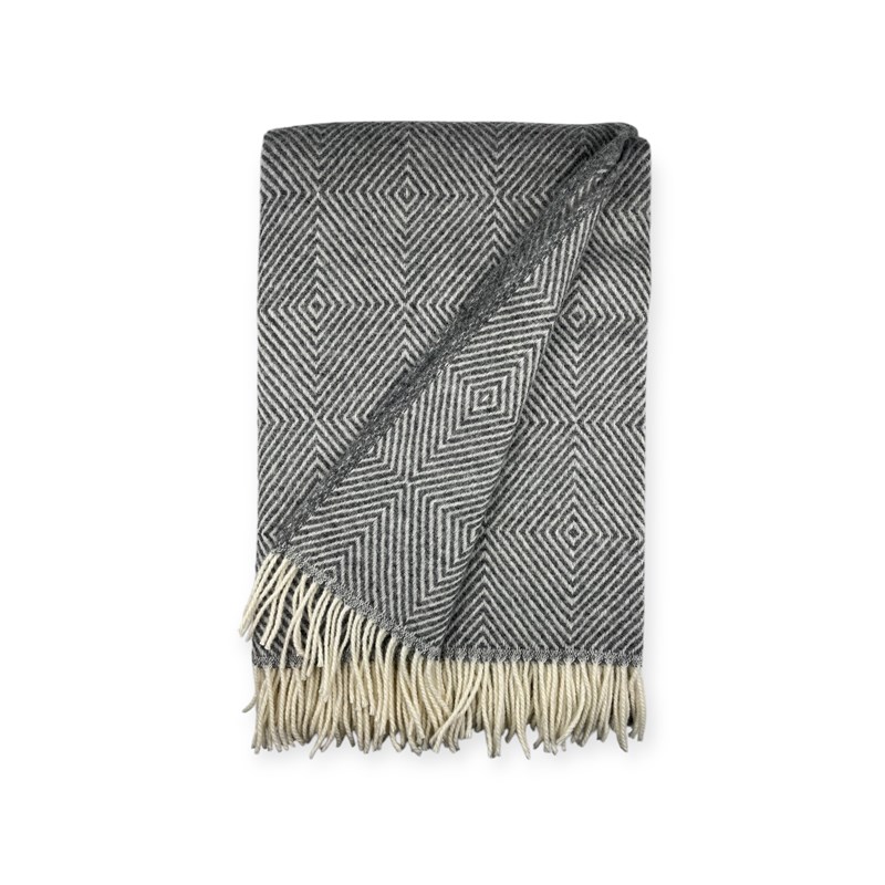 Plaid en laine checkered bettie grey