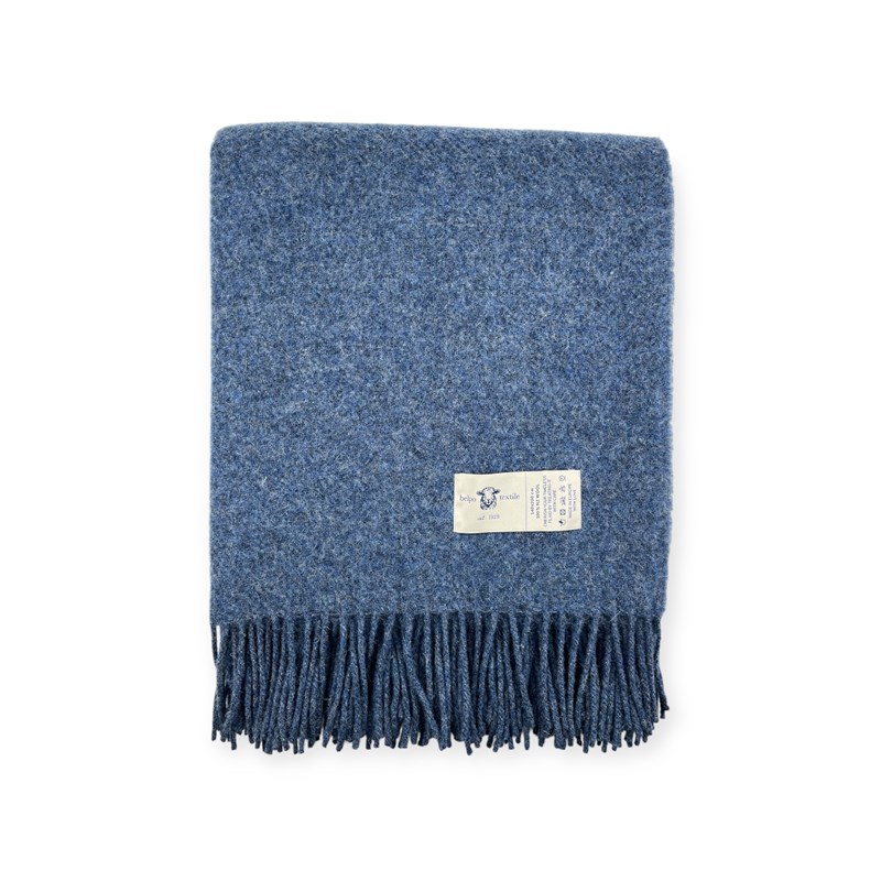 Plaid en laine grace special blue