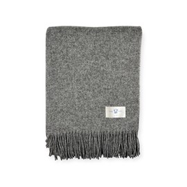 Plaid en laine grace grey