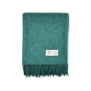 Plaid en laine grace moss green