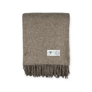 Plaid en laine grace beige