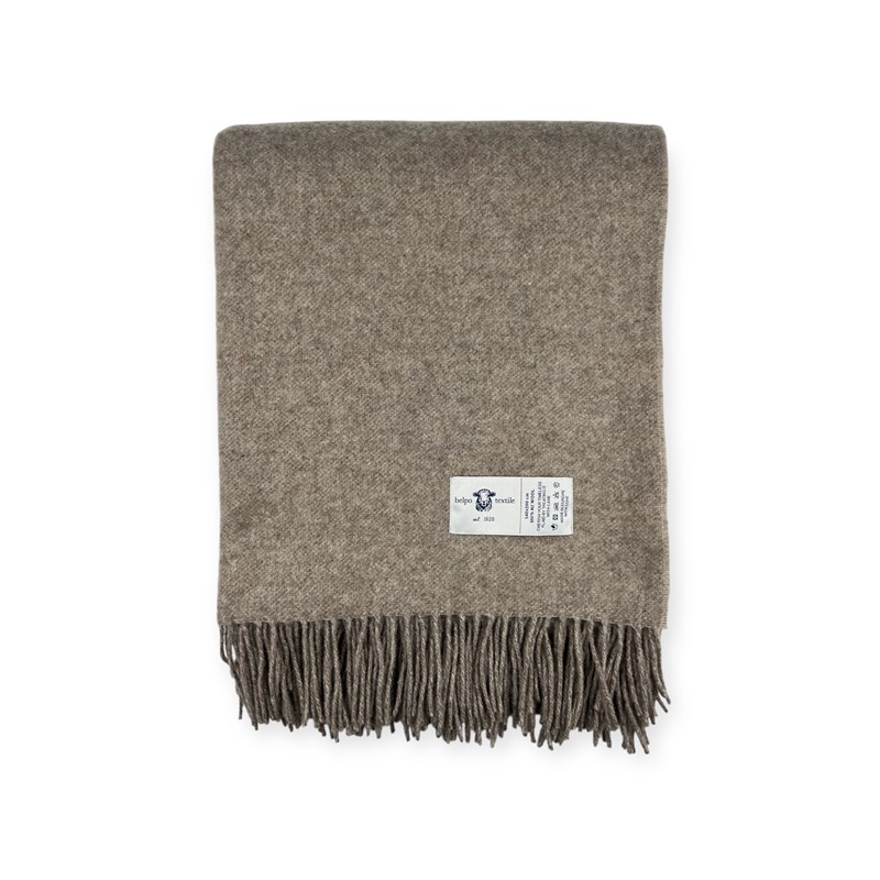 Plaid en laine grace beige