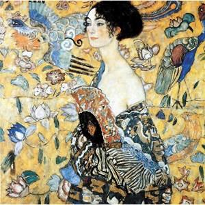 Puzzle 350 pièces la dame a l'eventail