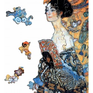 Puzzle 350 pièces la dame a l'eventail