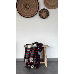 Plaid en laine tartan xl noëlla