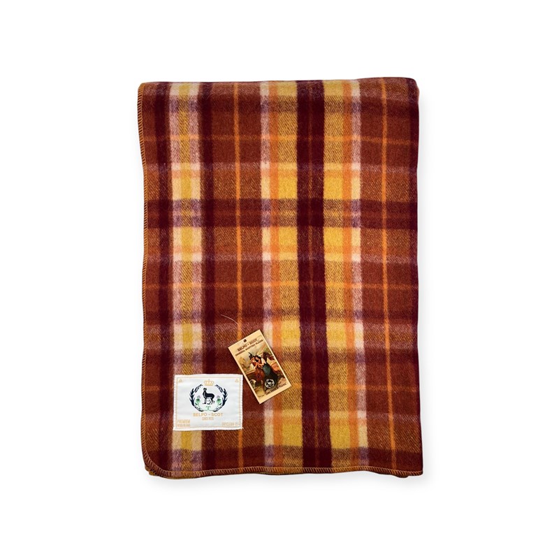 Plaid en laine tartan xl red