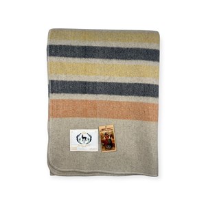 Plaid en laine tartan xl white-orange