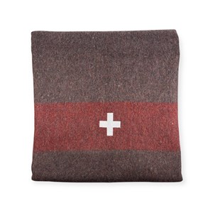 Plaid en laine tartan xl army style swiss