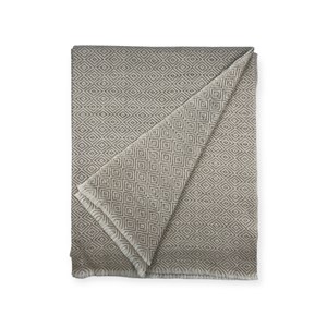 Plaids en laine d’agneau beige diamond