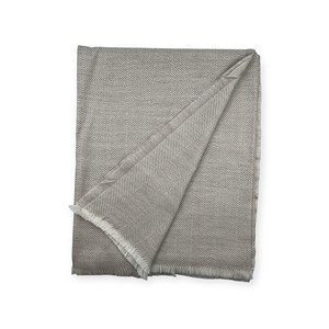 Plaids en laine d’agneau grey stripe