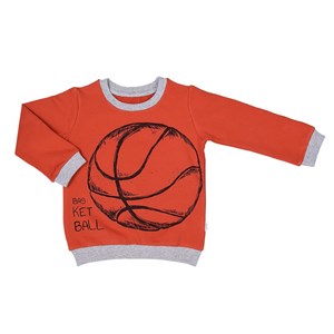 Sweat t-shirt coton bio basket orange