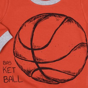 T-shirt manches longues orange 24-36