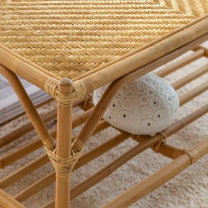 Table basse carrée en bambou célestin