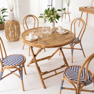 Table ronde en bambou soline