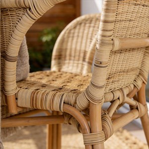Fauteuil de jardin en rotin nohan