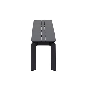 Banc en aluminium gris apollon