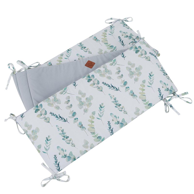 Tour de lit réversible eucalyptus