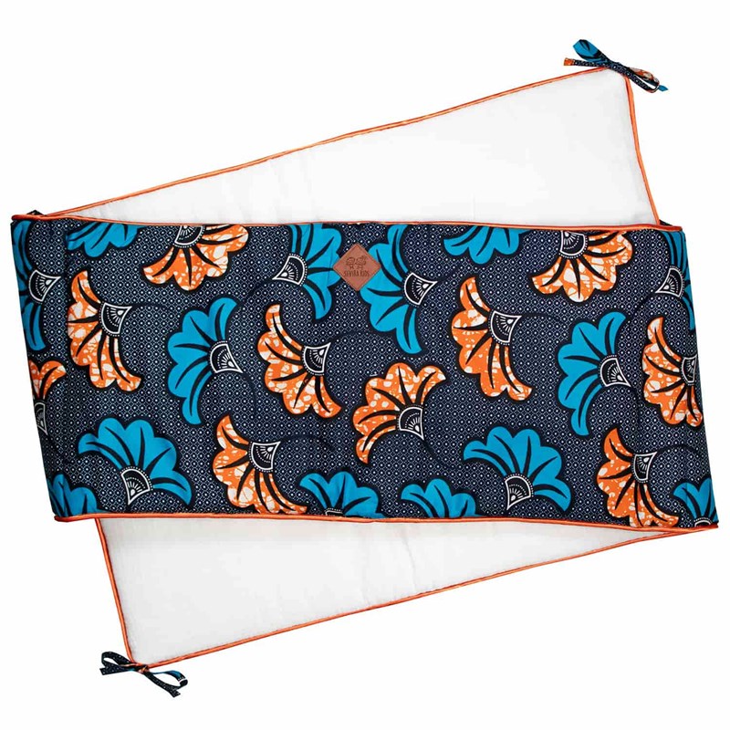 Tour de lit bébé wax fleurs de mariage