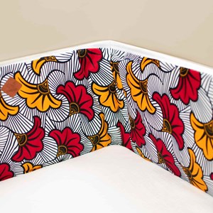 Tour de lit bébé wax fleurs de mariage