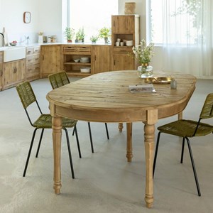 Table à manger à rallonge en bois