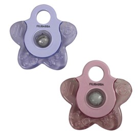 Lot de 2 anneaux de dentition rose