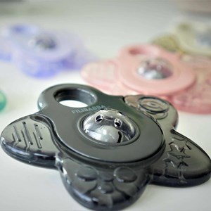 Lot de 2 anneaux de dentition rose