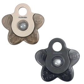 Lot de 2 anneaux de dentition gris