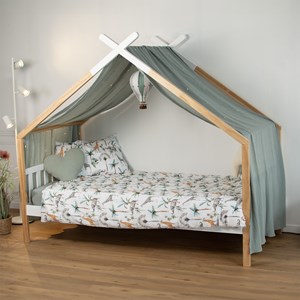 Housse+taie réversible enfant safari