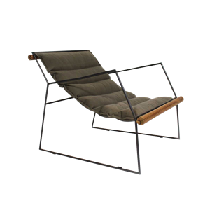 Fauteuil design, assise suspendue