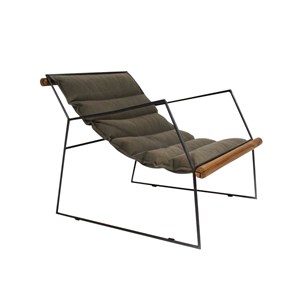 Fauteuil design, assise suspendue